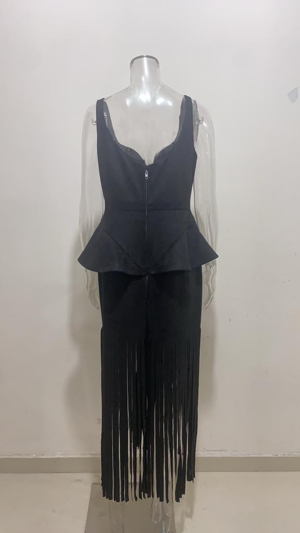 NYMERIA FRINGE MAXI DRESS | PREORDER
