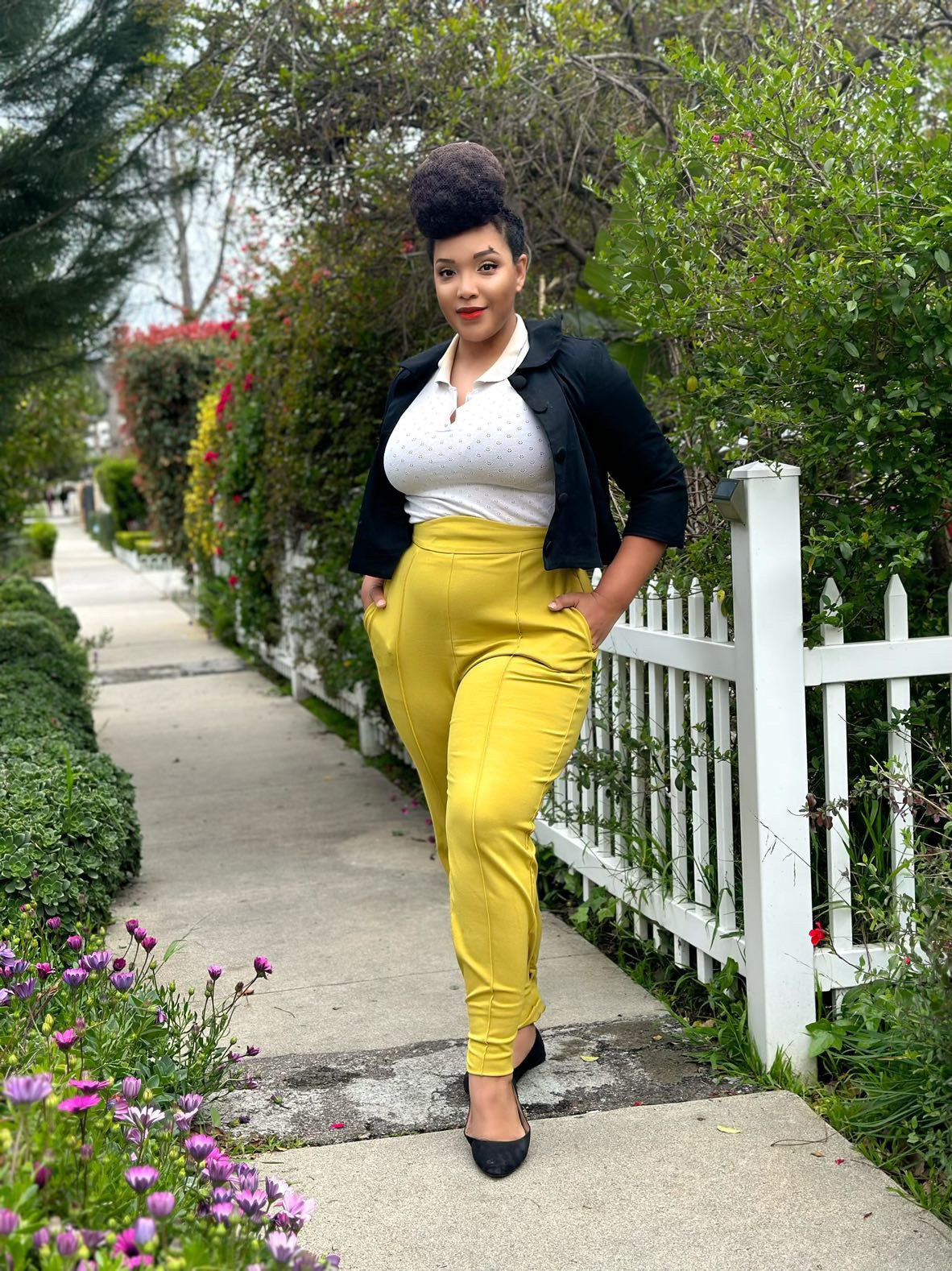 RHEA CROPPED PENCIL PANT