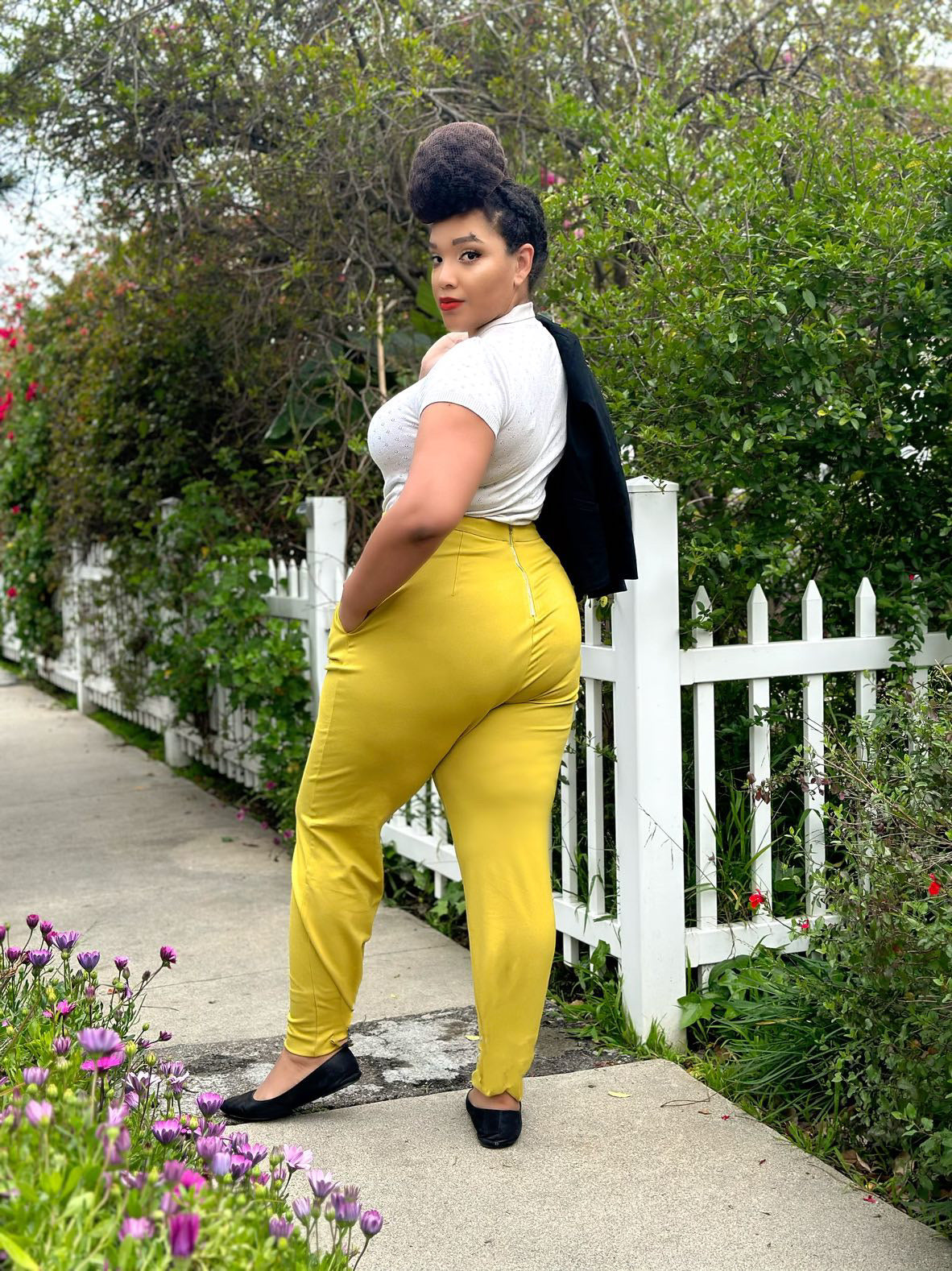 RHEA CROPPED PENCIL PANT