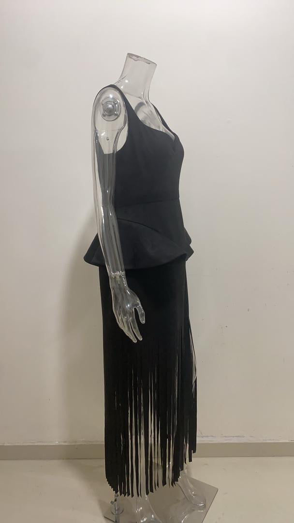 NYMERIA FRINGE MAXI DRESS | PREORDER