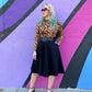 LEOPARD MOCK NECK TOP