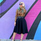 LEOPARD MOCK NECK TOP