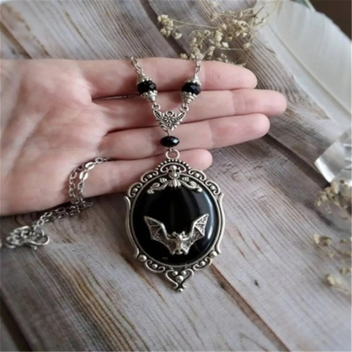 VINTAGE STYLE BAT | NECKLACE, EARRINGS, & RING SET