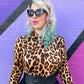 LEOPARD MOCK NECK TOP